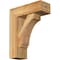 Ekena Millwork Imperial Block Rough Sawn Bracket w/ Offset Brace, Western Red Cedar, 6"W x 16"D x 20"H BKT0604X16X20IMP05RWR - alternate 1